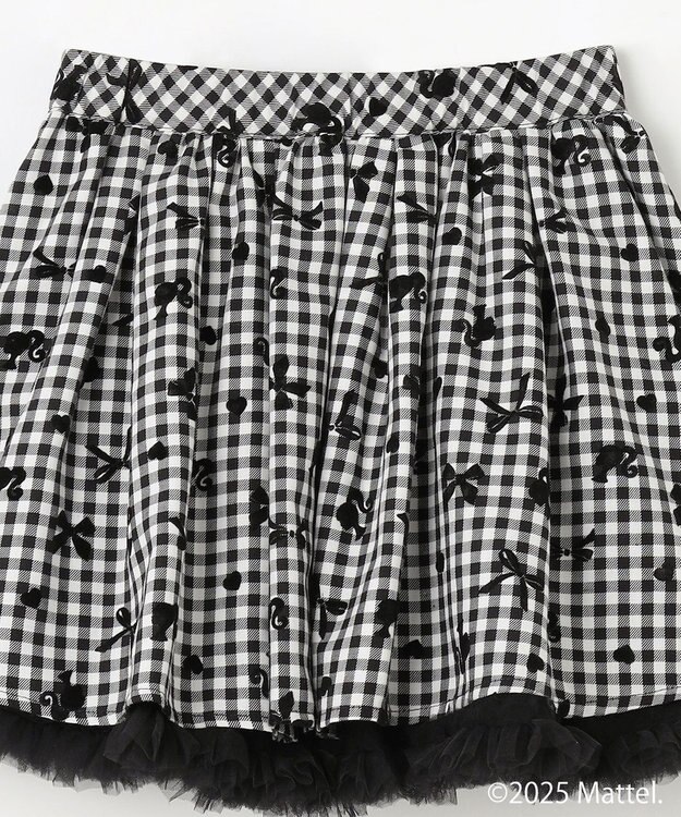 ANY KIDS 【Barbie(TM)】リバーシブルスカート ブラック