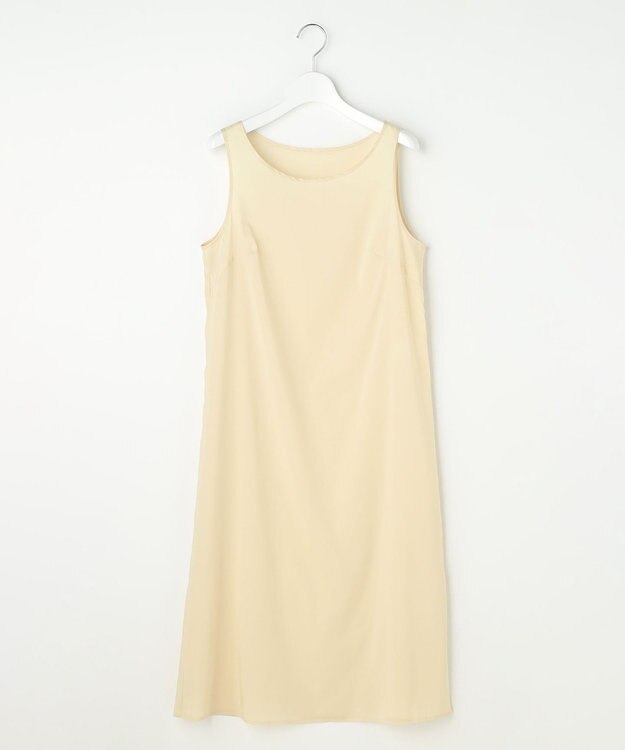 自由区 バイカラーフラワープリント ワンピース グレー×イエロー