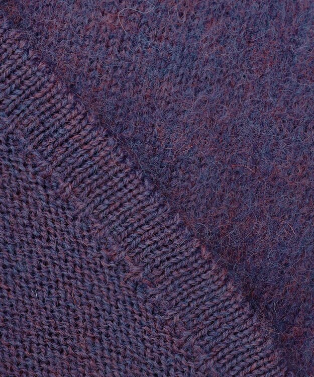 J.PRESS MEN 【J.PRESS ORIGINALS】Shaggy Dog Sweater Cardigan / Japan Made パープル系