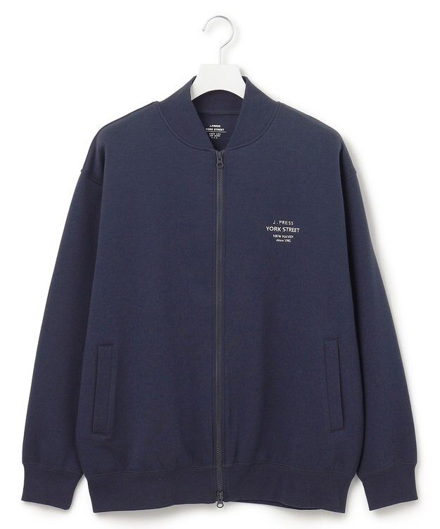 J.PRESS YORK STREET 【UNISEX】ジャージ MA-1 ジップカーディガン ネイビー系