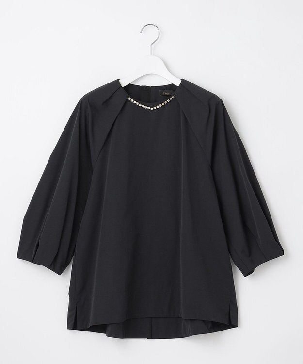 自由区 S 【Premium Collection】ビジュータフタ ブラウス ブラック