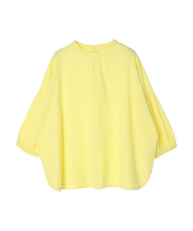 Green Parks Ｉ　ＳＥＴ２点　刺繍７分袖ブラウス＋タンクトップ Yellow