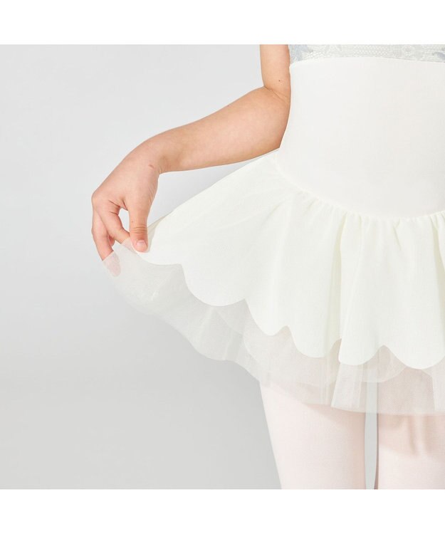 Chacott スカート付レオタード オフホワイト