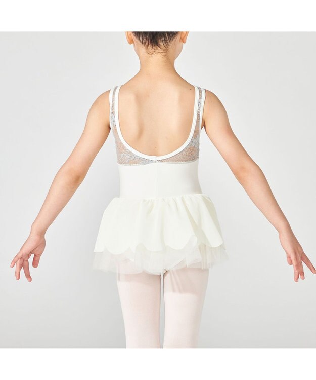 Chacott スカート付レオタード オフホワイト