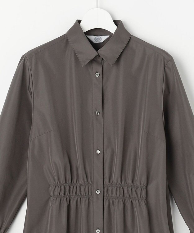 J.PRESS LADIES L 【WEB限定カラーあり】TC ライトタンブラー シャツワンピース スレート系