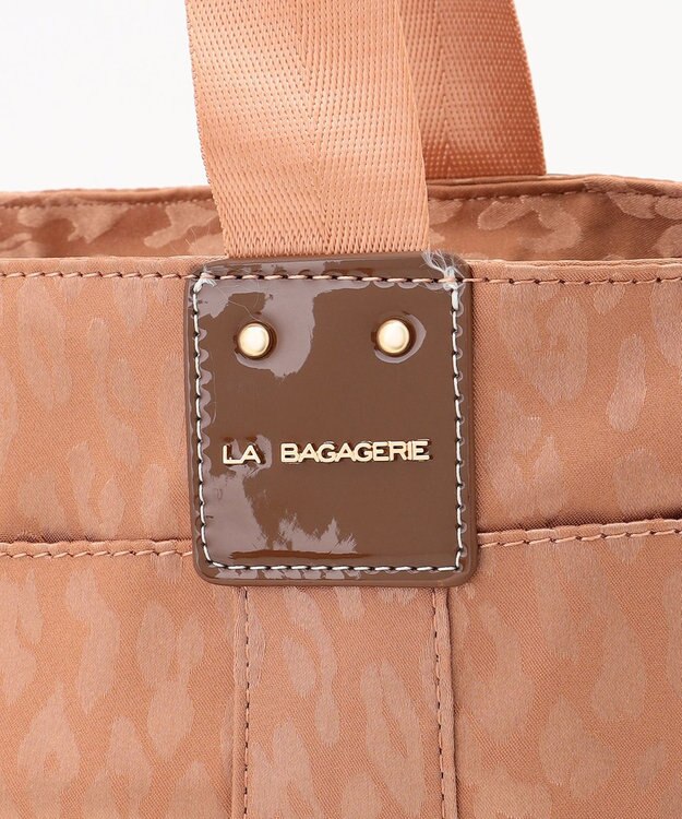 LA BAGAGERIE はっ水ジャカード2WAYトートバッグ レオパード