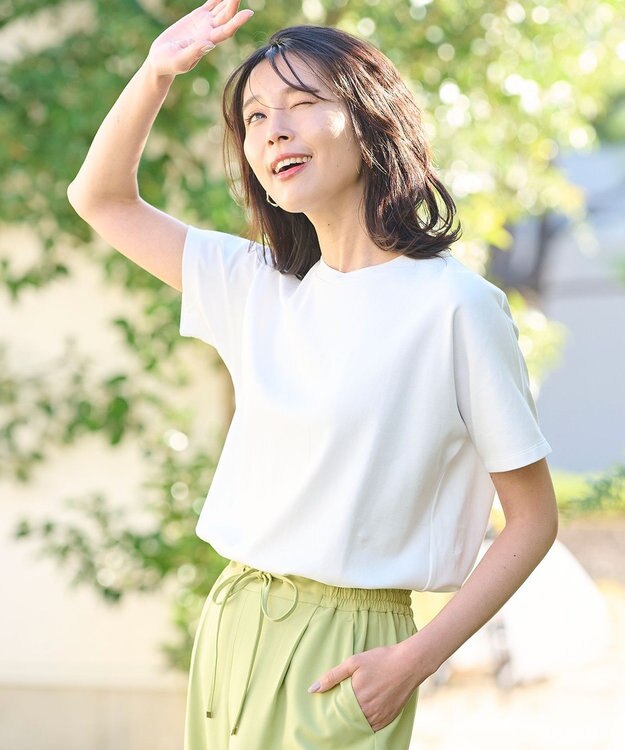 ANY L 【UVケア/接触冷感】プレミアムベーシック半袖Ｔシャツ オフ