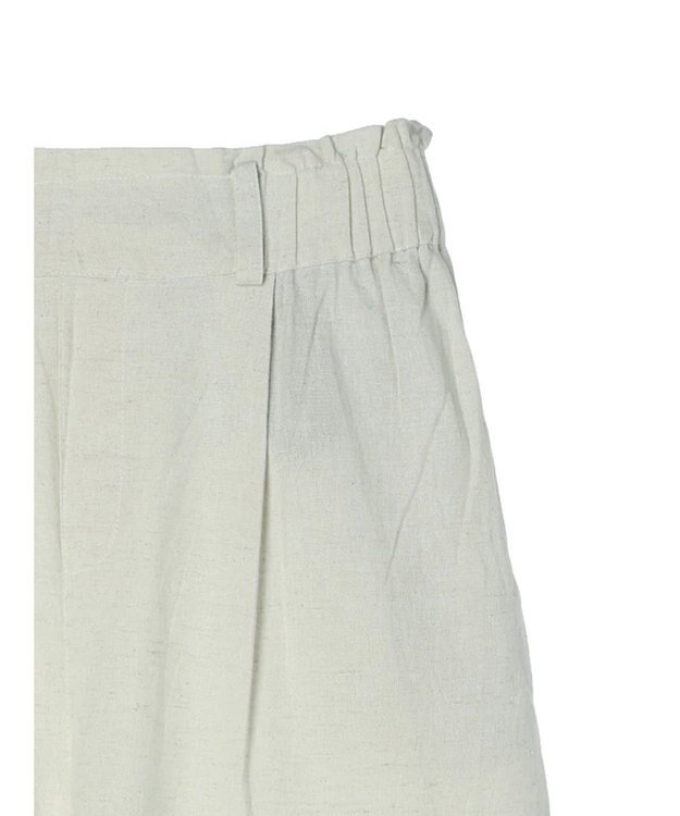 Green Parks インド 綿麻フロントタックパンツ Natural