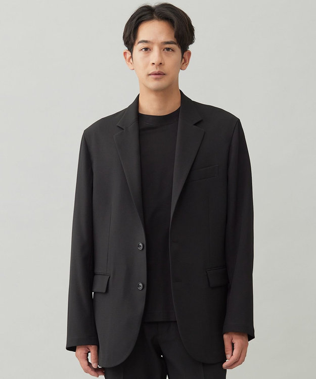 UNFILO MENS 【OCEANS 雑誌・web・YouTube 掲載】WOOL TOUCH 機能美ジャケット【東レ開発のウール見え高機能素材】 ブラック
