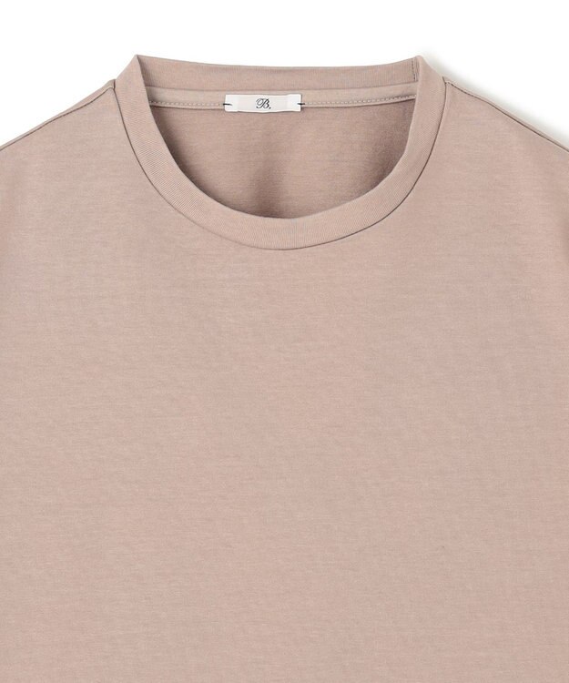 BEIGE， Organic Cotton / Cropped Short Sleeve T トップス Taupe