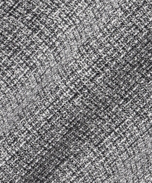 自由区 L 【17号サイズまで展開・カタログ掲載】ライトミックスツィードワイド パンツ グレー