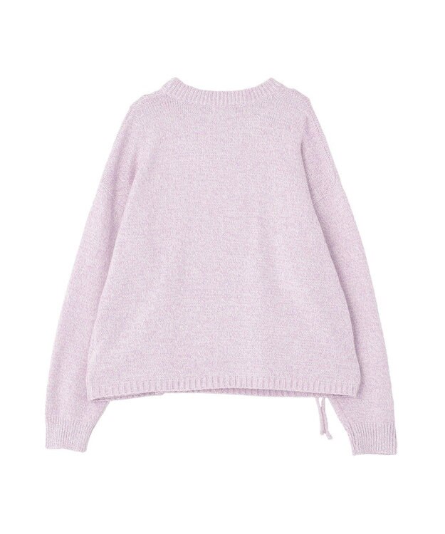 earth music&ecology サイドリボンカシュクールニット Lilac