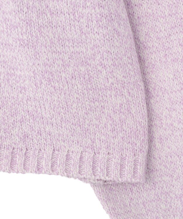 earth music&ecology サイドリボンカシュクールニット Lilac
