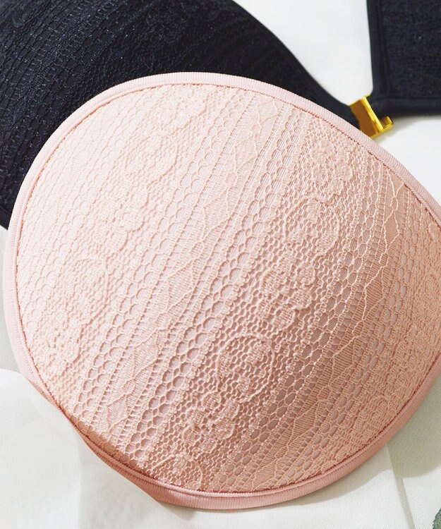 BRADELIS New York 【NuBra / ボリュームアップ】パテッドヌーブラ ノワール グレース  蒸れにくい バックレス コレクション デザインヌーブラ 正規品 ピンク