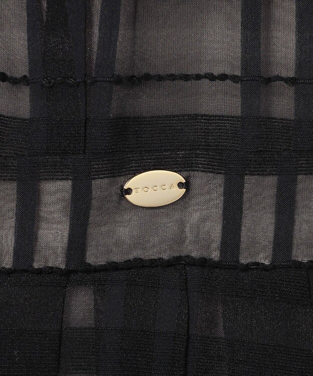 TOCCA 【星風まどかさん着用】FLOATING CHECK ドレス ブラック系5