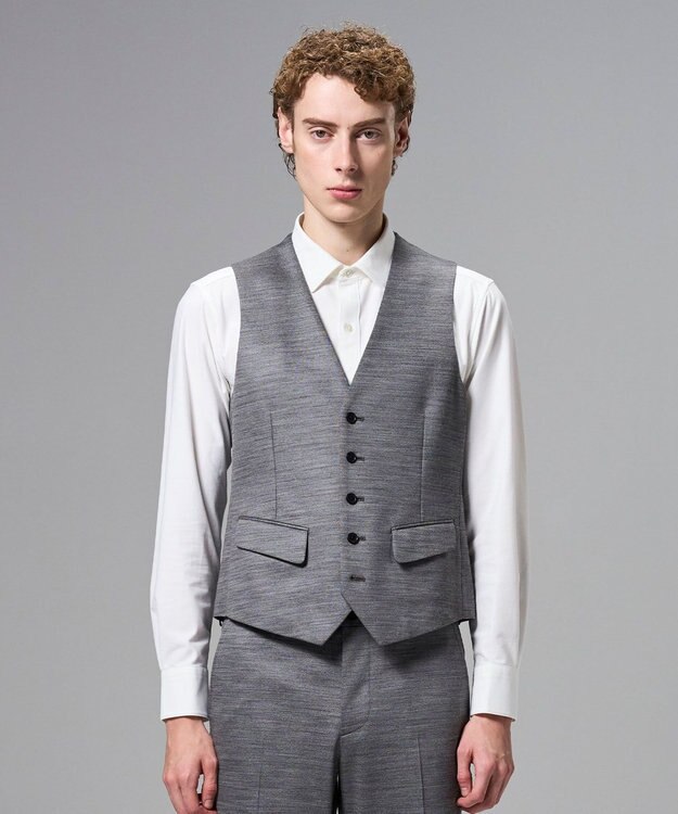 JOSEPH HOMME スプリングウールジャージー   ジレ ライトグレー系