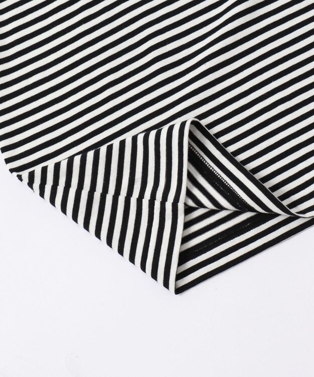 WEGO ワイドスリーブボーダーT（長袖） ブラックボーダー