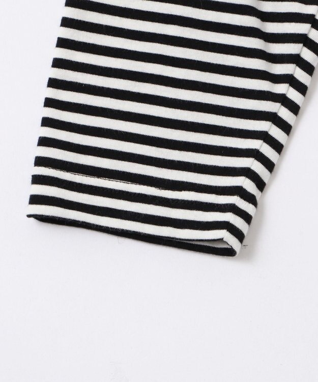 WEGO ワイドスリーブボーダーT（長袖） ブラックボーダー