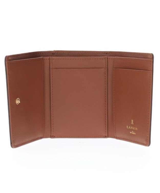 LANVIN en Bleu ヴィジュ 三つ折り財布 キャメル