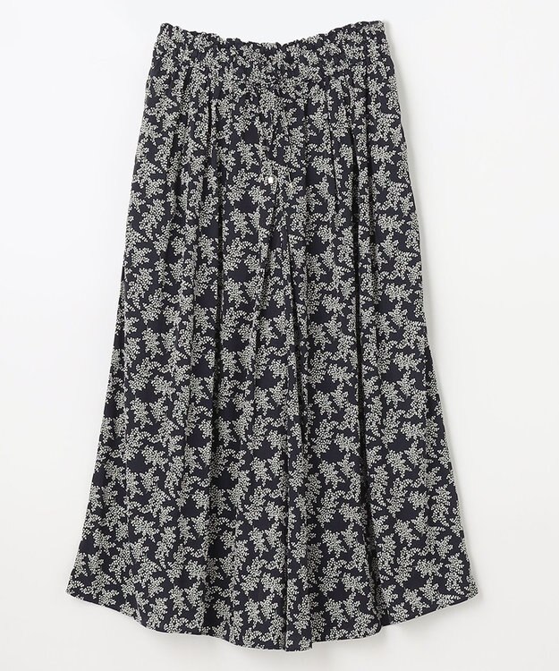 ANY 【洗濯機可能・ウエストゴム】リラックススカーチョ ネイビーベース