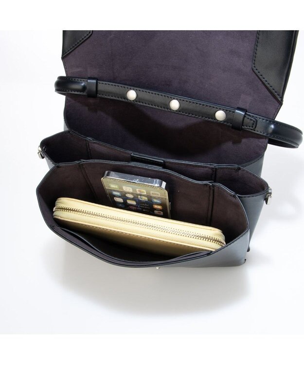 UNBILLION カカトゥ kakatoo / ソフトフラップ2wayハンドバッグ ブラック