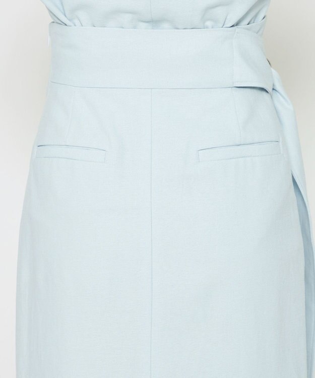 uncrave 【手洗い可】コットンリネンツイル スカート（uncrave WHITE） サックス