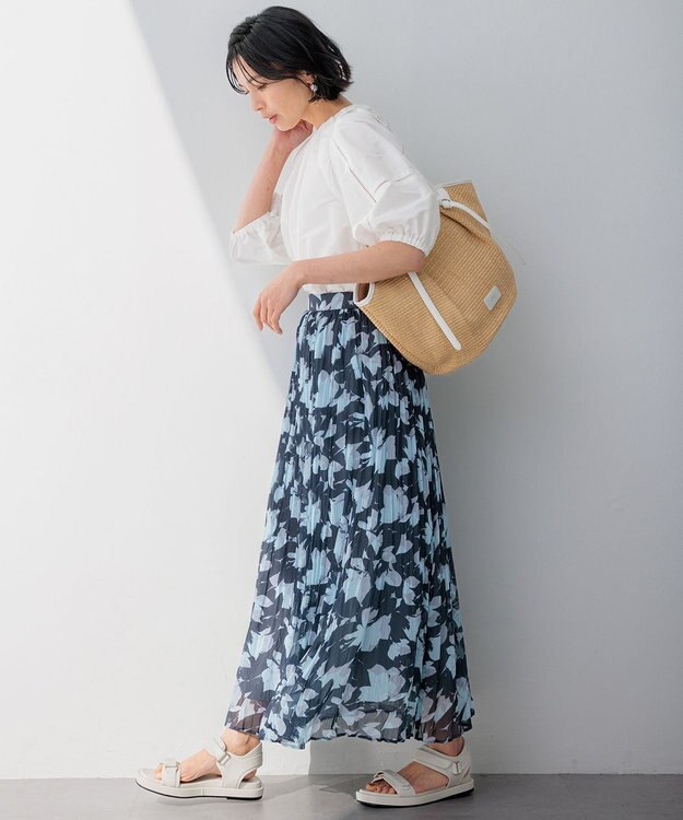 23区 【CLASSY.6月号掲載】雑材ミドル トートバッグ ホワイトミックス