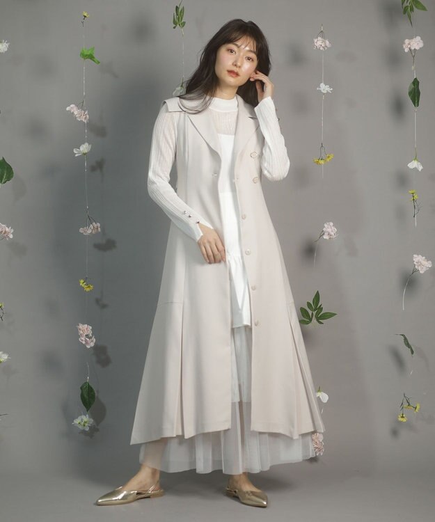 Green Parks ｄａｚｚｌｉｎ　シアーリブニットプルオーバー Gray