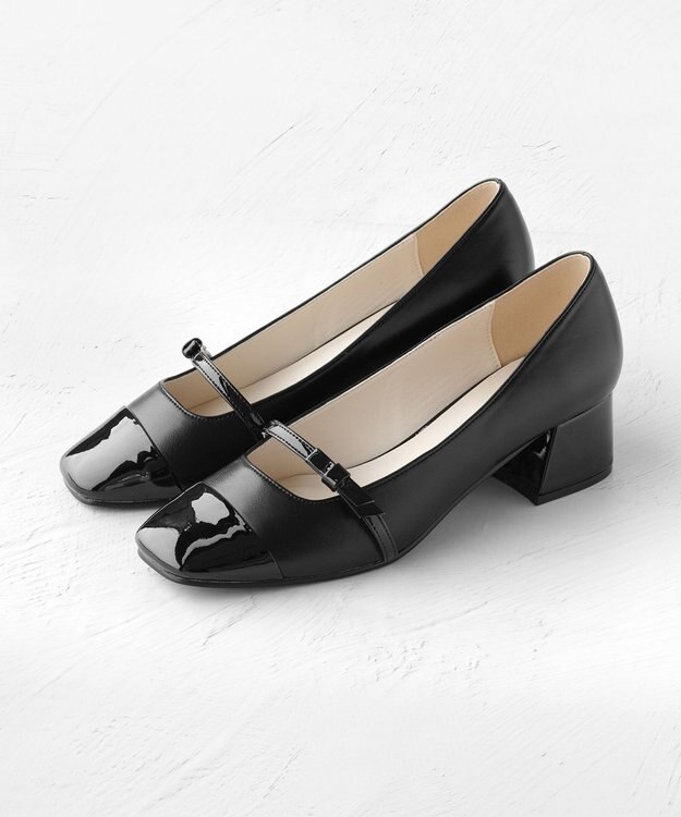 TOCCA RIBBON CROSSING PUMPS メリージェーン パンプス ブラック系