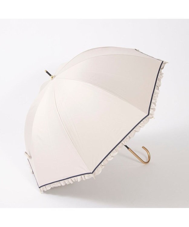 UNBILLION カシュネ cachenez / 【晴雨兼用】【日傘】 【UV カット率99.999.9％以上】PUヒートカットフリルバルーンショートパラソル ベージュ