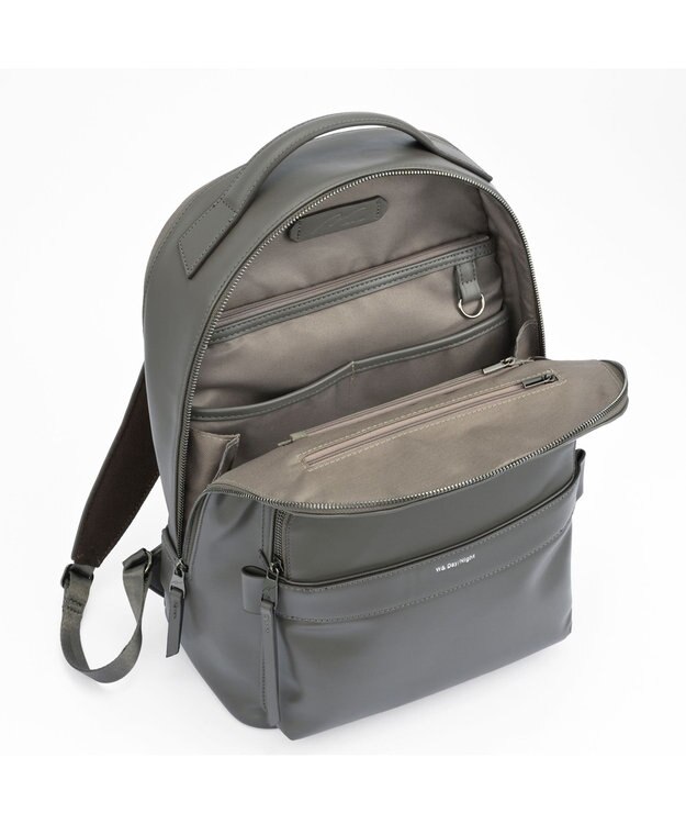 ACE BAGS & LUGGAGE W&.Day/Night ティルカ ラウンドリュック A4サイズ 14.0インチPC収納 19182 ダブルアンドデイナイト チャコールグレー
