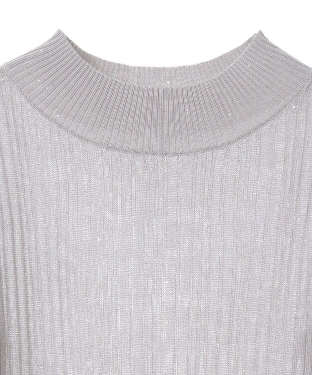 Green Parks ｄａｚｚｌｉｎ　シアーリブニットプルオーバー Gray