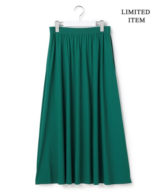 ICB 【先行予約・WEB限定】マットスキューバ フレアスカート エメラルド