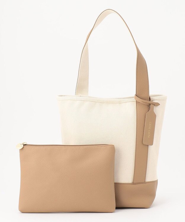 UNBILLION cachecache ワンハンドルバケツ型パーテーショントートバッグ オーク