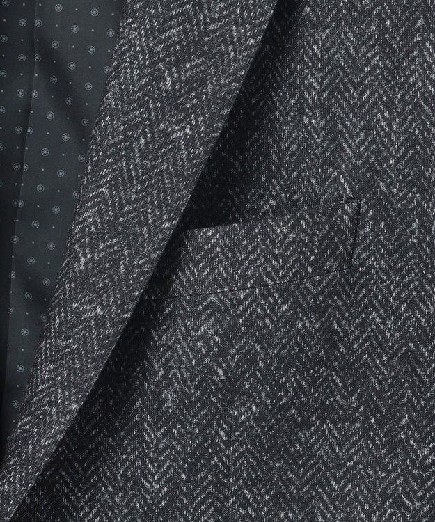 JOSEPH ABBOUD 【キングサイズ・ストレッチ】フランネルジャージ ジャケット グレー系7