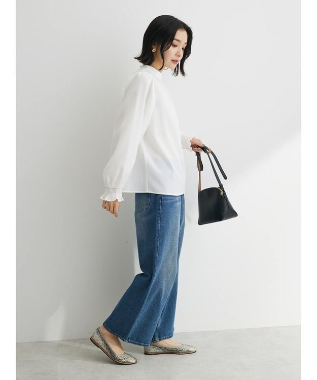 Green Parks ・ＥＬＥＮＣＡＲＥ　ＤＵＥ　ハイネックブラウス Off White