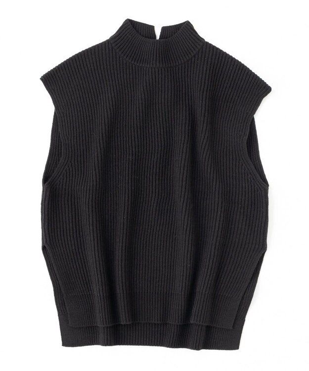 UNFILO 畔ニットベスト ブラック