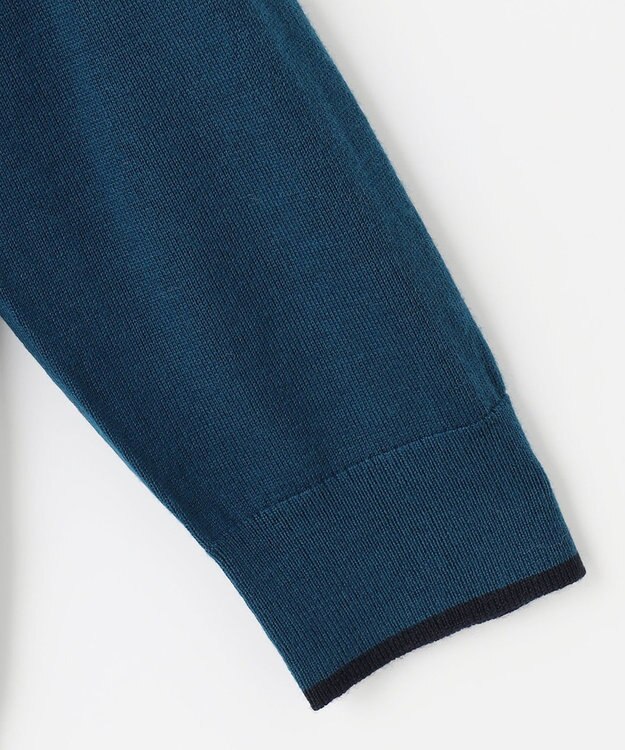 J.PRESS LADIES 【洗える】トリムツイン ニット グリーン系