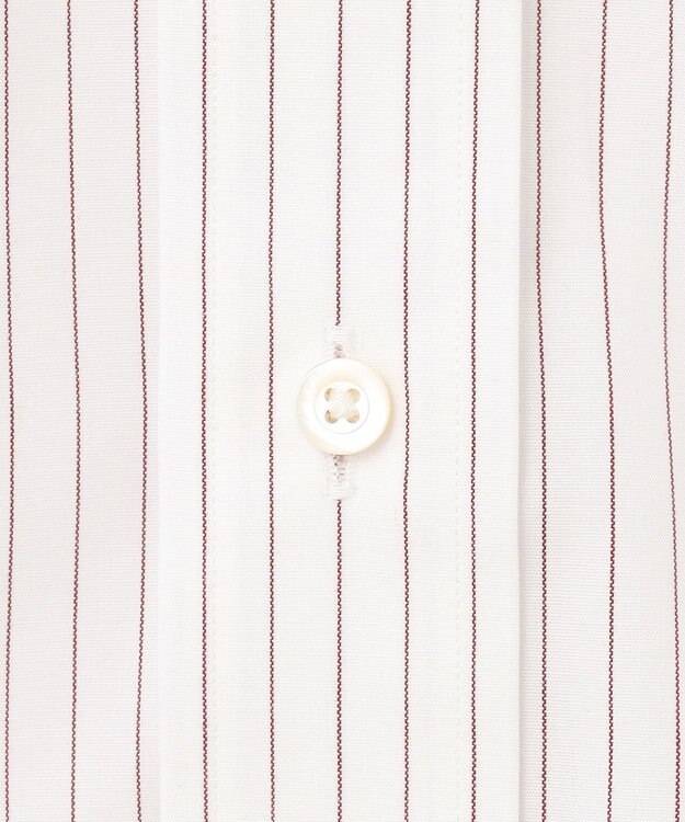 J.PRESS MEN 【PREMIUM PLEATS / 形態安定】ペンシルストライプ シャツ / B.D. ワイン系1