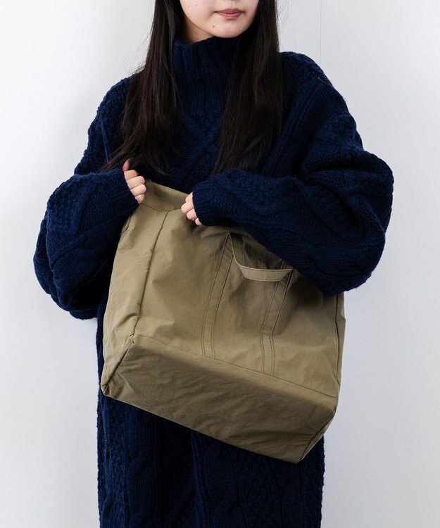 NIZYU KANO 【はまじコラボ】Airyトート Lサイズ カーキ