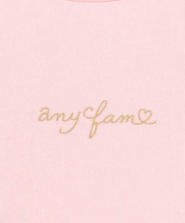 ANY KIDS チュールフリル 長袖Tシャツ ピンク