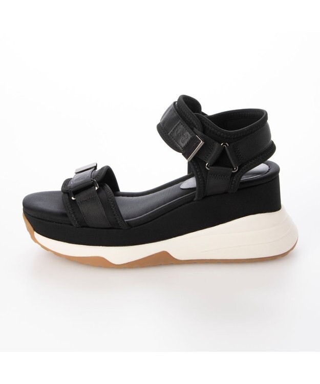 ing <ing>厚底スポーツサンダル ブラック