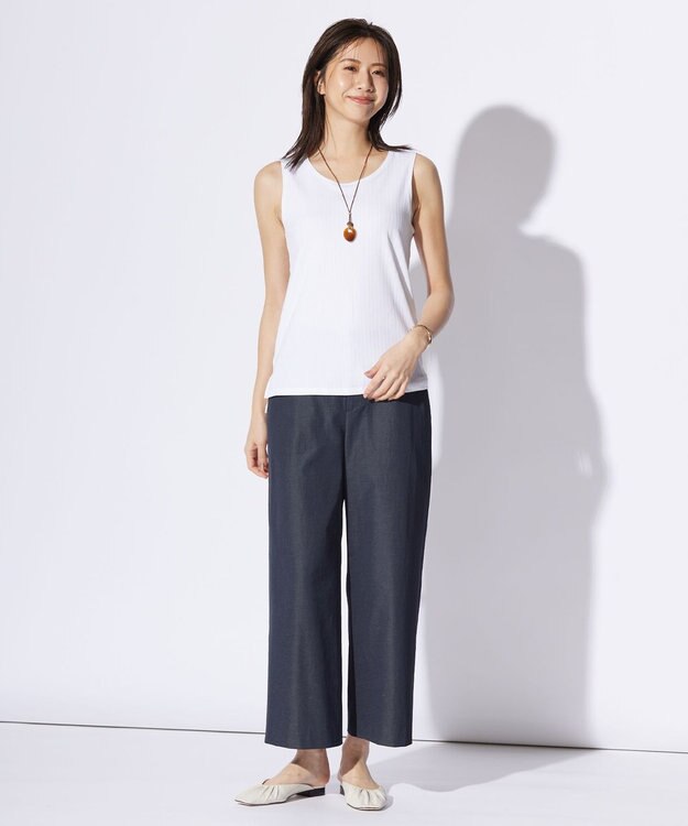 J.PRESS LADIES マーブルカーブ ネックレス ブラウン系