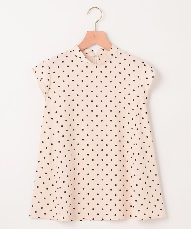 組曲 【WEB限定】ドットプリントデシン ボウタイ付きブラウス エクリュ×ブラック系5