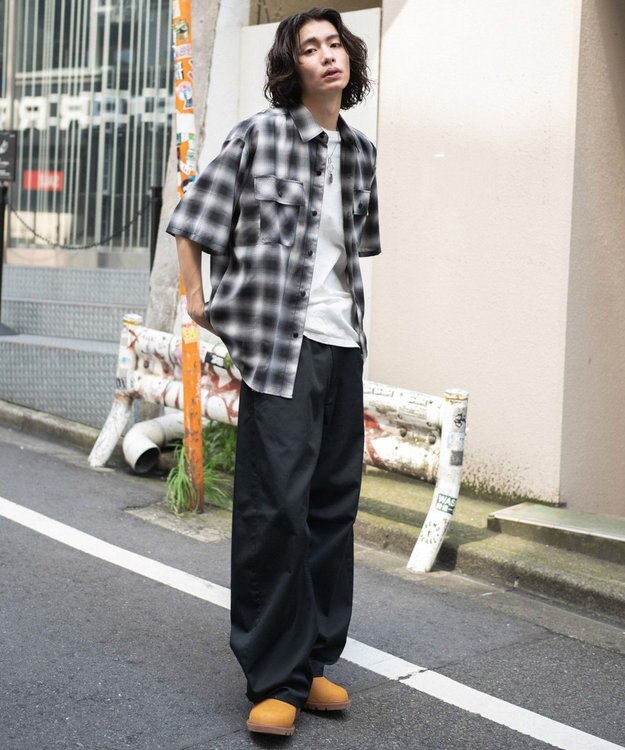 WEGO オンブレチェックシャツ(SS) 柄1