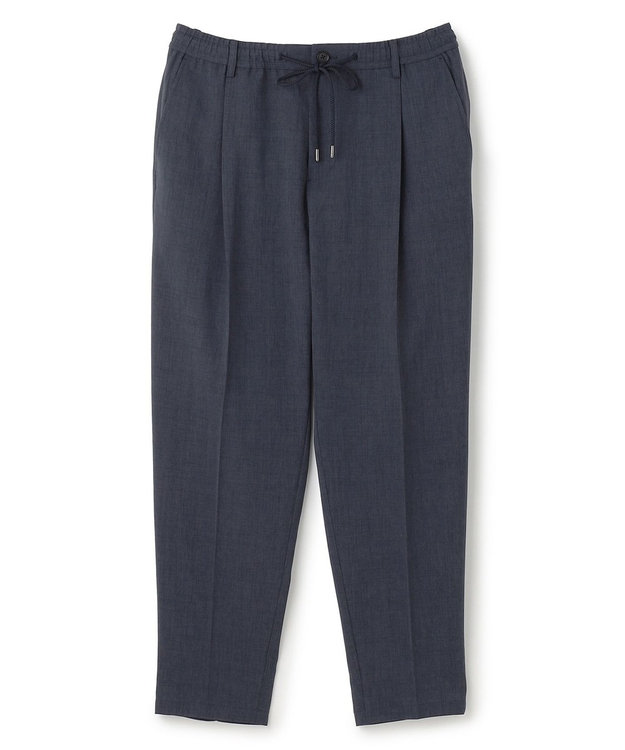 JOSEPH HOMME 【新柄】テクノボイルストレッチ ドロスト付きワイドテーパードパンツ / TEDDY CONVERTIBLE ネイビー系