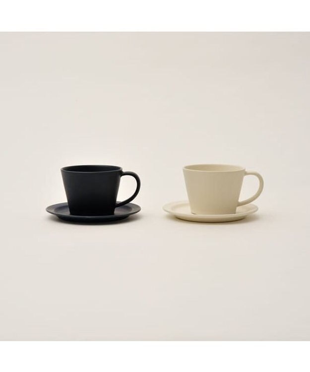 PRESENTERS ROOM 作山窯 / Sara Coffee Cup & Saucer カップ＆ソーサー ペア 木箱入り(Cream・Navy） -