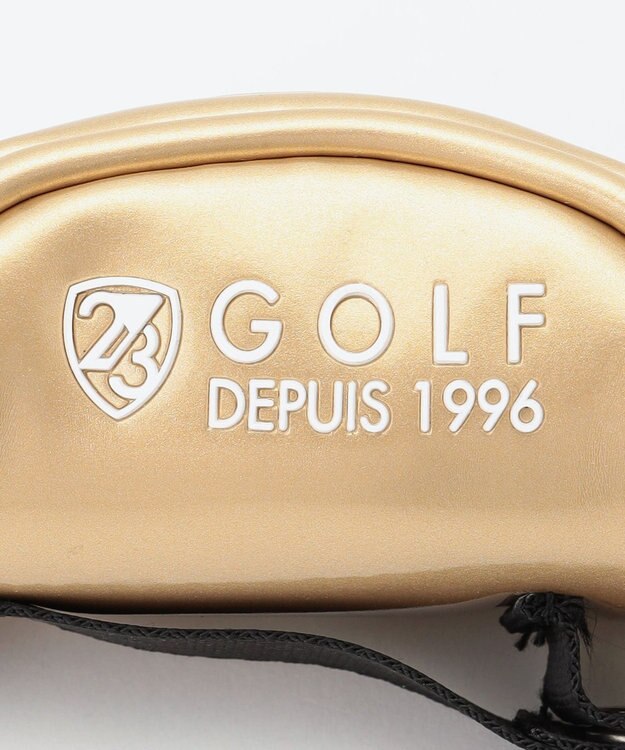 23区GOLF 【WOMEN】エレガントエナメルボールポーチ ゴールド系