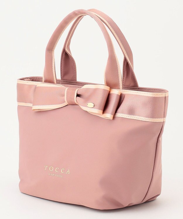 TOCCA 【撥水】BICOLOR RIBBON TOTE トートバッグ ピンク系