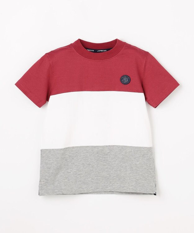 J.PRESS KIDS 【90-130㎝】トリコロール 半袖Ｔシャツ レッド